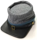CIVIL WAR CSA CONFEDERATE INFANTRY GREY WOOL KEPI FORAGE CAP HAT-XLARGE