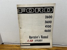 Ford 2600 3600 4100 4600 Operator's Manual Supplement SE 3501-S1B37720