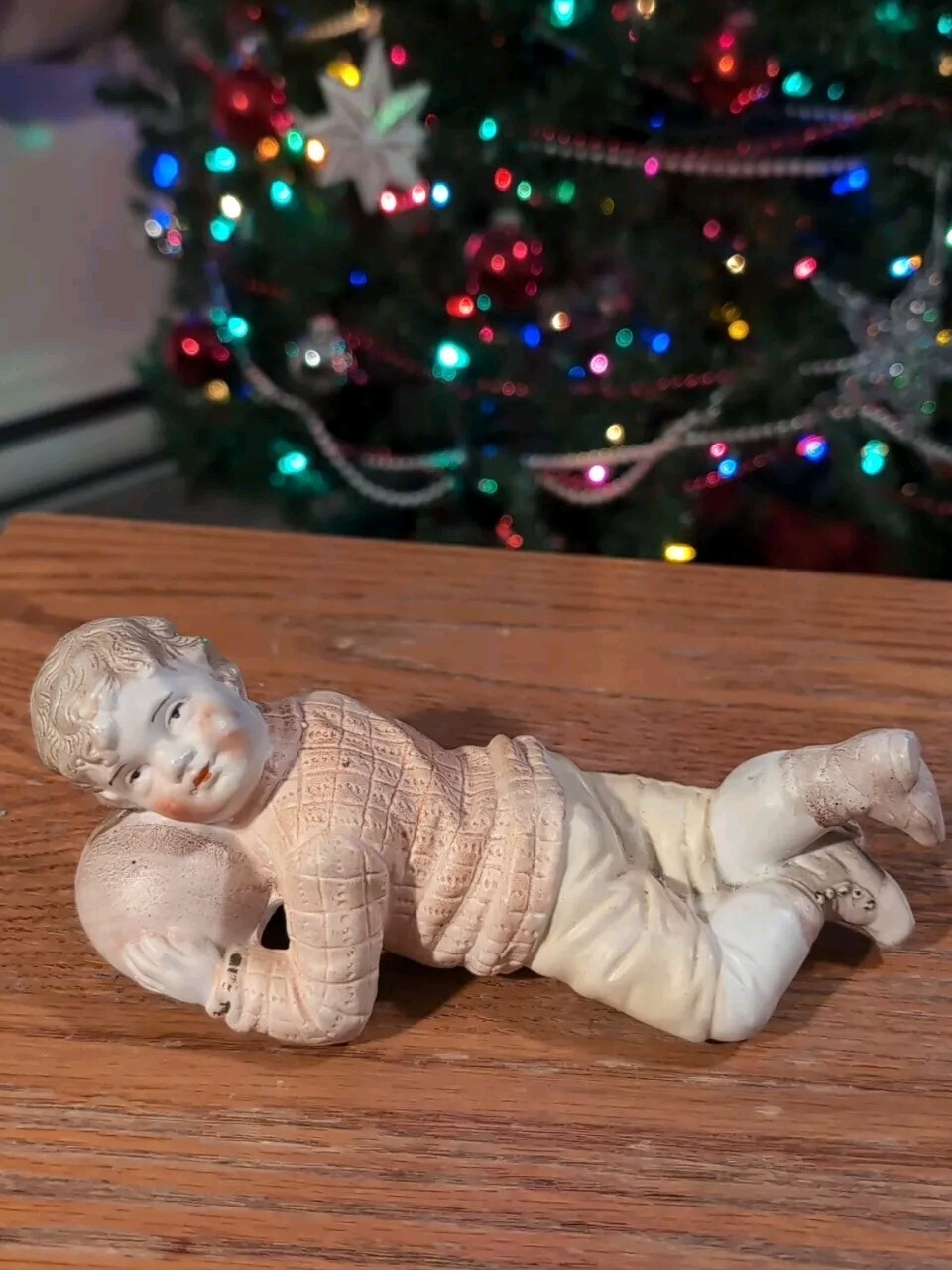 Rare Vintage Porcelain Bisque  Dandy Boy Piano Doll Germany Mid Century