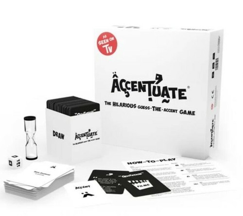 Accentuate Esilarante Indovina l'Accento Gioco Famiglia Bevande Notte Tavola Natale - Foto 2 di 2