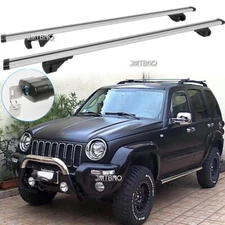 Chrome SUV Car Top Cross Bar Roof Racks Cargo Carrier For Jeep Liberty Cherokee