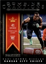 2016 Panini Combine Champions Dadi Lhomme Nicolas Rookie Kansas City Chiefs #19