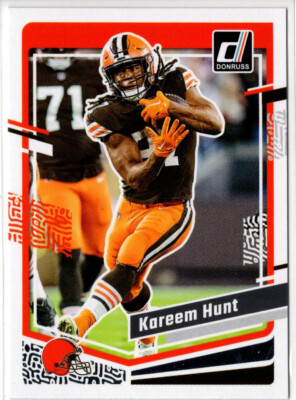 2023 Panini Donruss Football Kareem Hunt No. 67 Cleveland Browns