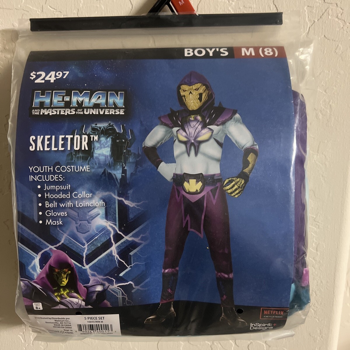 Masters Of The Universe HE-MAN SKELETOR Halloween Costume Boys
