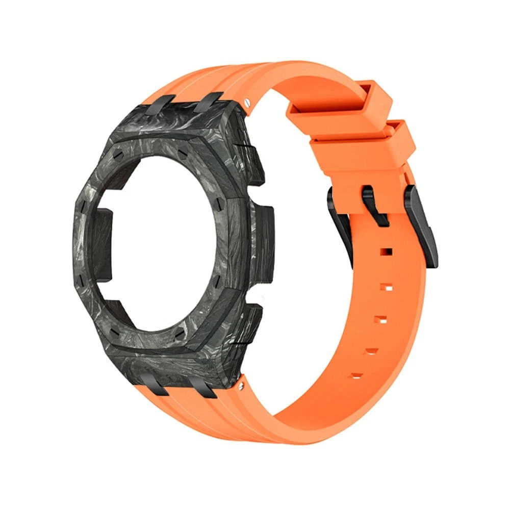 Carbon Fiber Case + Fluororubber Strap AP Mod Kit for Casio G