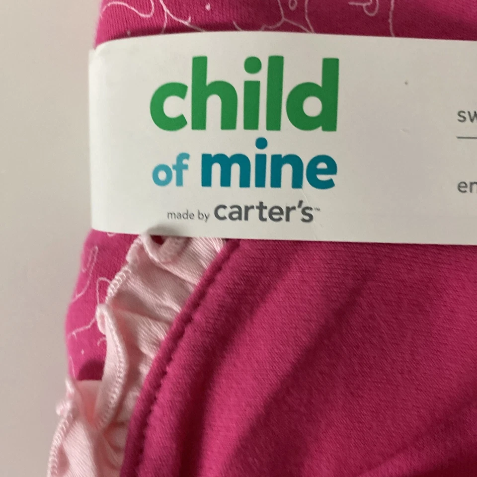 Cobertor de recepção Carters Child Of Mine rosa elefante amoroso babado rosa 30x30” - Imagem 4 de 4