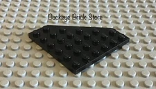 LEGO Black Wedge Plate 6x6 cut Corner 70916 7237 8098 7047 10182 70810 6097 5892