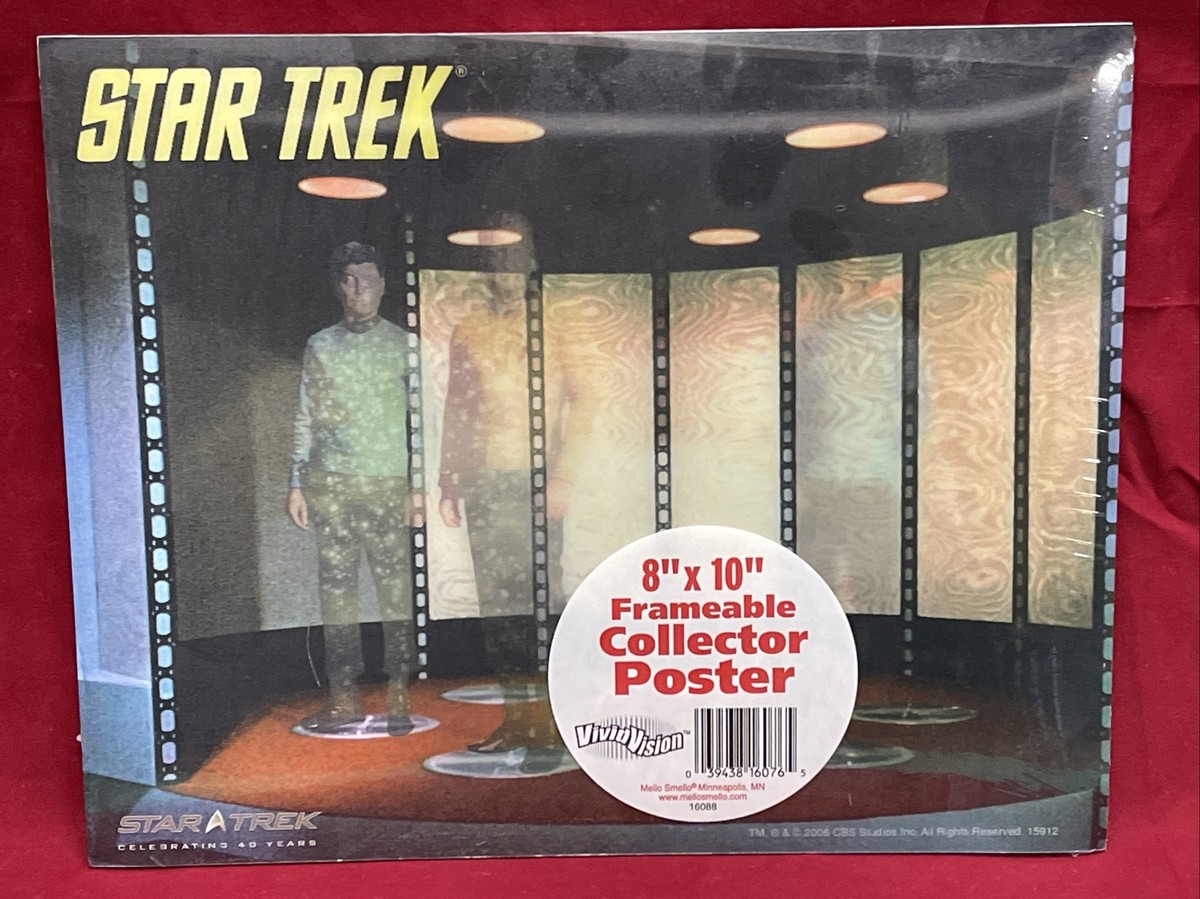 Star Trek Transporter 8X10 3D Poster Rare 40th Anniversary Factory