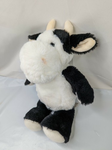 Peluche Fiesta Cow 12 pulgadas negro blanco colas de viaje juguete de peluche - Imagen 2 de 6