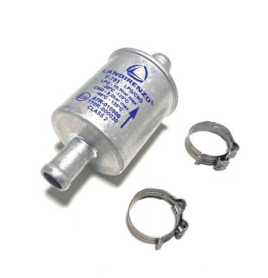Original Landirenzo gas filter with clamps F781 Landi LPG LPL