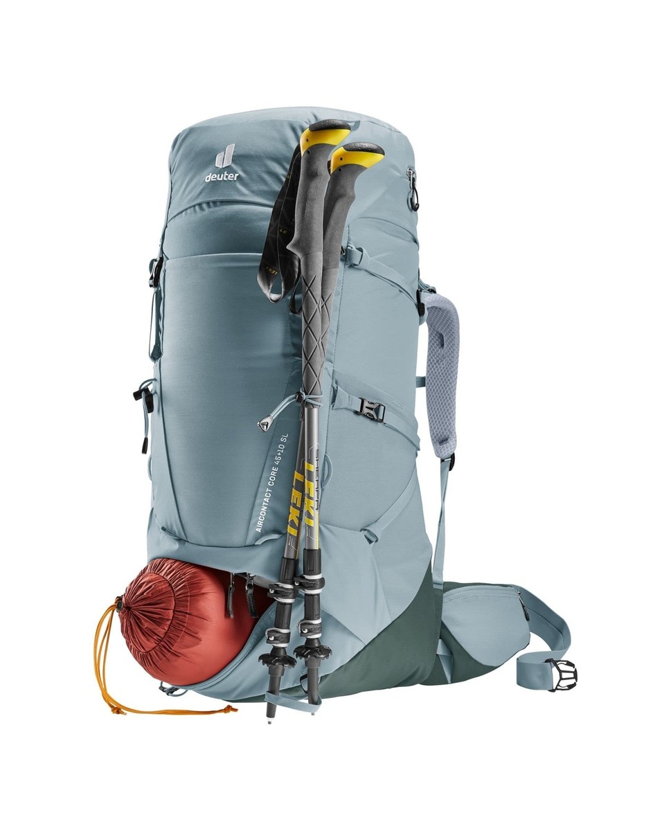 Deuter Aircontact Core 45+10L SL Women’S Hiking Backpack – Shale-Ivy - NWT Deuter Aircontact Core 45+10 SL Backpack - Women main image 4