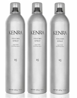 KENRA  25 VOLUME SPRAY 16 Oz. Each LOT OF 3