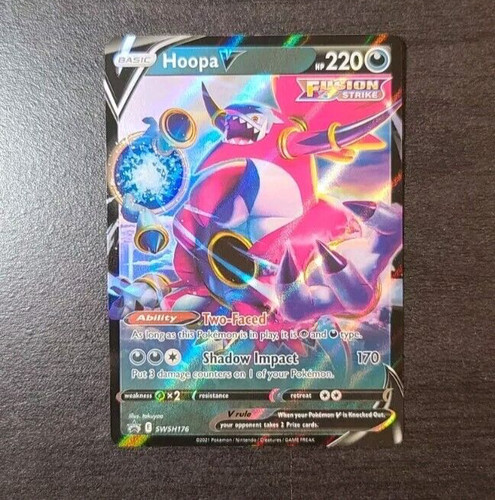 Pokémon TCG Hoopa V SWSH Black Star Promo SWSH176 Holo Promo Pokemon Card