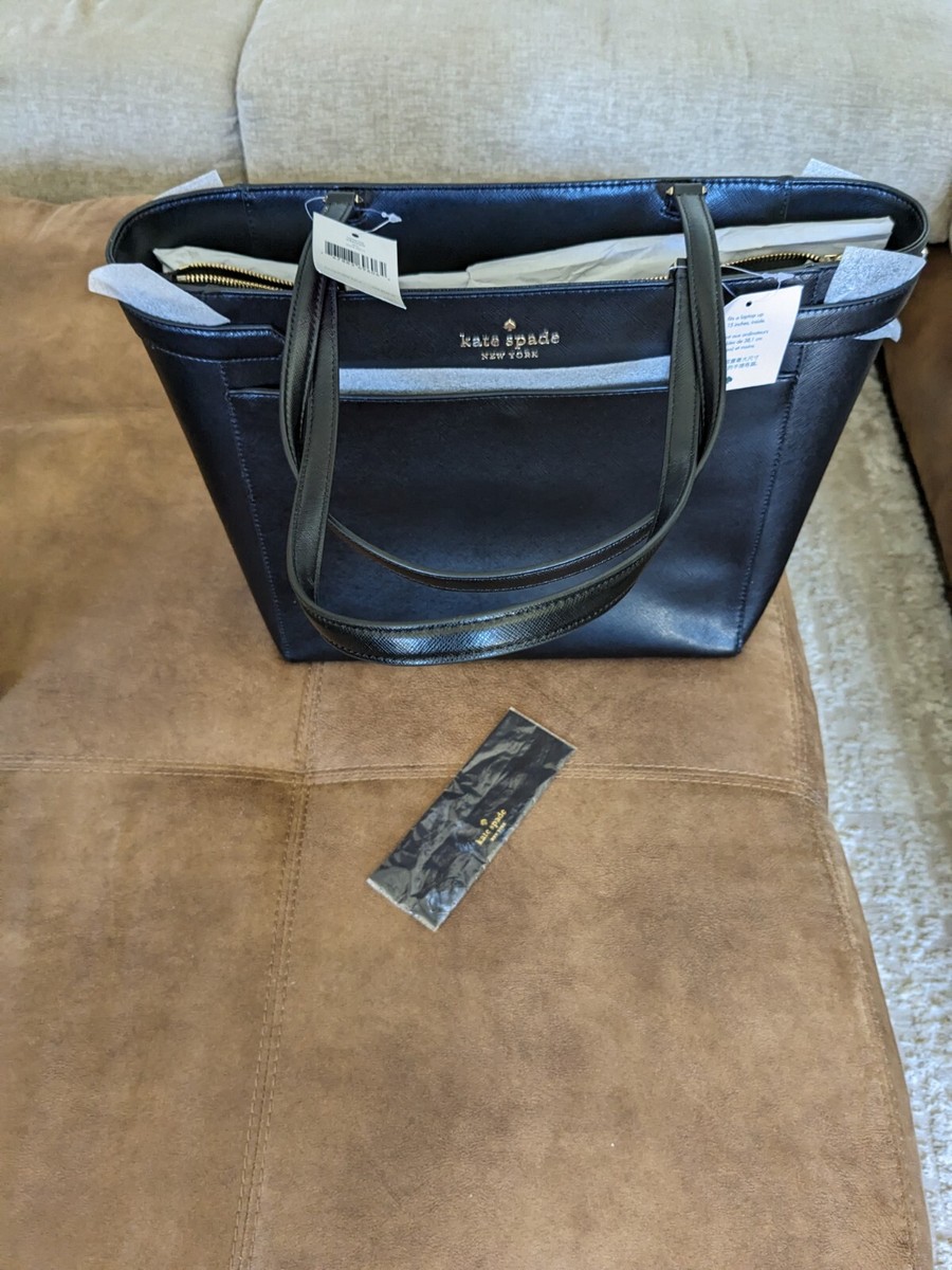 Kate Spade Laptop Tote - New with tags - Black - Staci