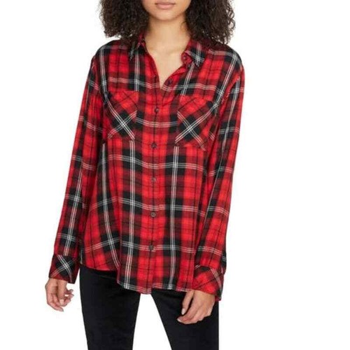 Sanctuary plaid boyfriend shirt | eBay