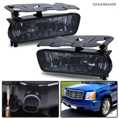 2X FOG LIGHT LAMP PAIR FIT FOR 02 03 04 05 06 CADILLAC ESCALADE LH & RH W/ BULB