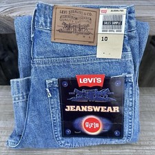 LEVI'S 1998 Vintage Girls Carpenter Jeans Stonewash Size 10 NWT NOS NIP Childs