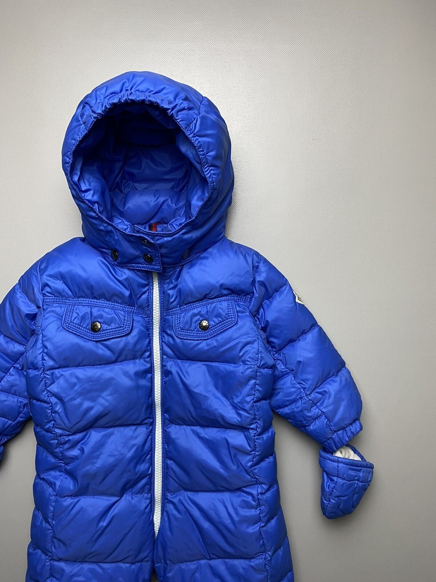 Moncler Kids Down Overall Jumpsuit Size 9-12M 74cm | eBay