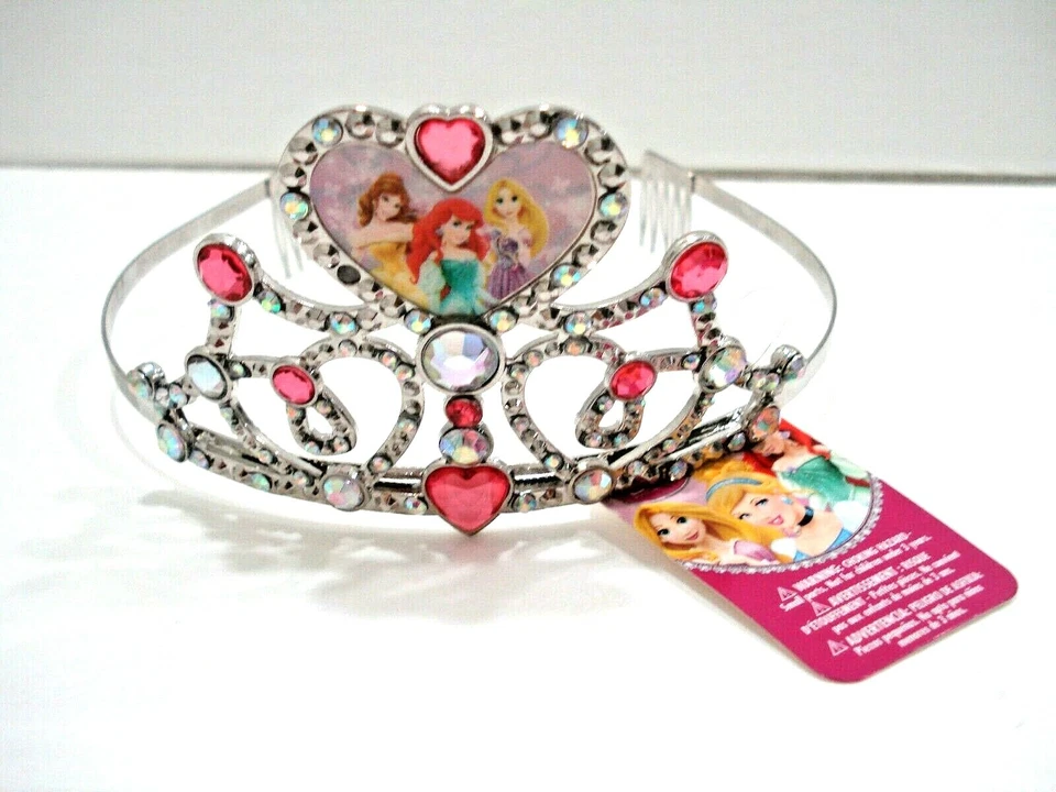 Disney Princesas Corazones y Cristales Niña Accesorios para el Cabello Tiara Talla Única Nuevo Foto 2 de 4
