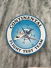 Vintage Bombardier Flight Test Team Continental Challenger Sticker - FREE SHIP!