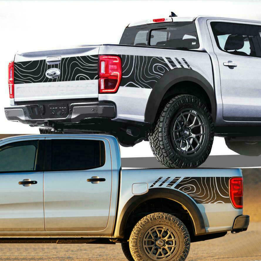 Graphics Vinyl Trunk Car Stickers For Ford Ranger Pickup Truck Rear Bed ...
