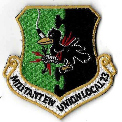 USAF 5th BOMB WING MILITANT ELECTRONIC WARFARE UNION LOCAL 23 MILITARY PATCH