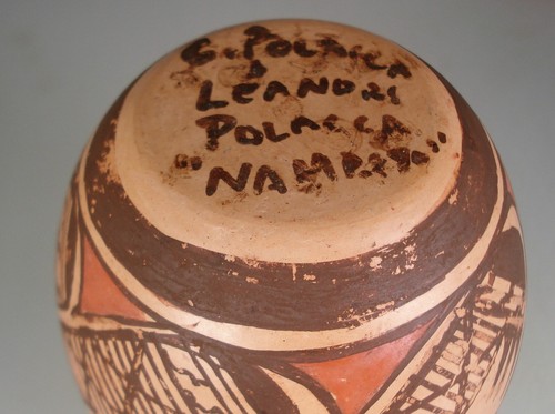 VASO CERAMICA HOPI VINTAGE Clinton & Leandra Polacca Nampeyo - Foto 5 di 5