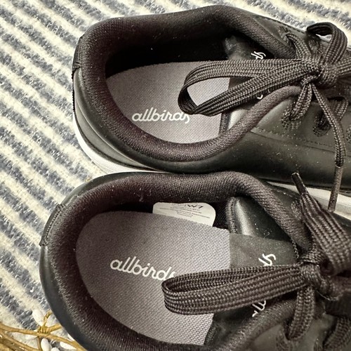 Allbirds PP Plant Pacers Sneaker veganes Leder schwarz Obermaterial bequem Damengröße 7 - Bild 7 von 8