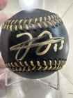 Frank Thomas Signed OMLB Baseball Black Leather Baseball Chicago White Sox
