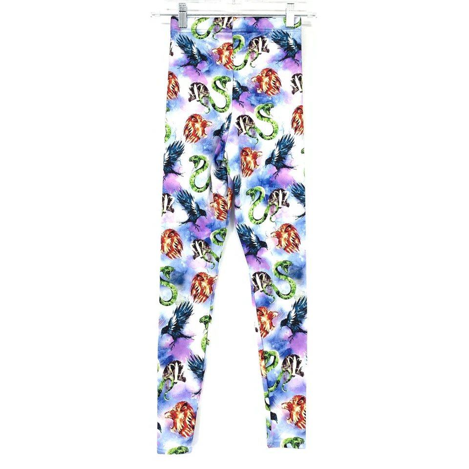 Black Milk Womens Size XS Harry Potter Hogwarts Houses Print Leggings Multicolor - Image 2 of 4