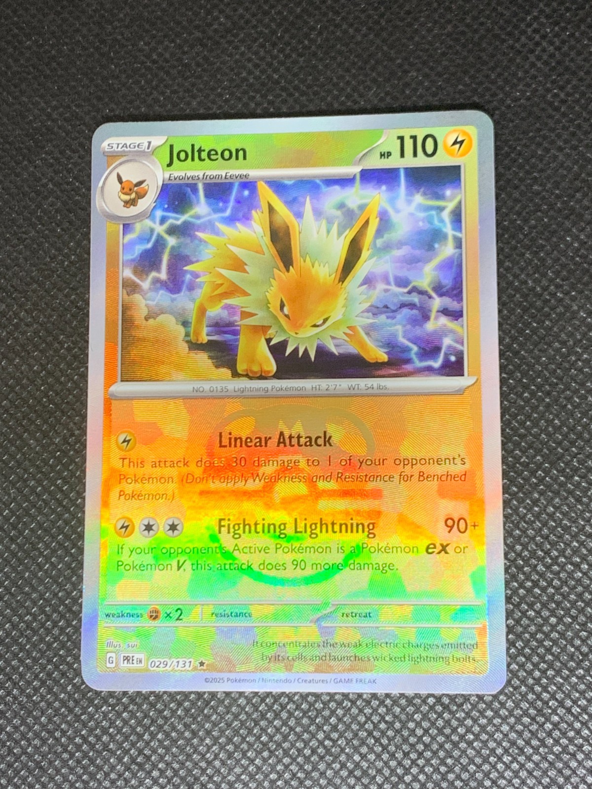 Jolteon 029/131 Master Ball Reverse Holo -Prismatic Evolutions Pokemon Card - LP