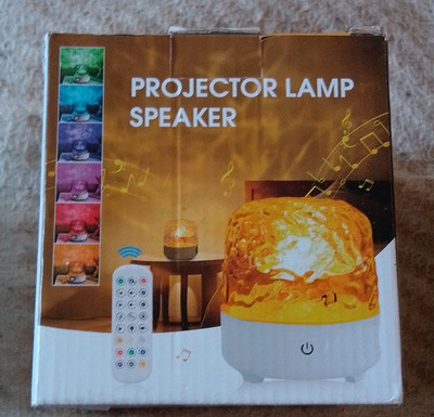 CY-01 Bluetooth Water Ripple Projektor-Lampe RGB mit Fernbedienung Weiß