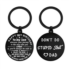16th Birthday Keychain, 16 Year Old Boy, Gifts, Son, Grandson, Decorations