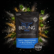 The Biltong Man - Tasty Traditional Biltong (Lean/Fatty) - High Protein, Low Car