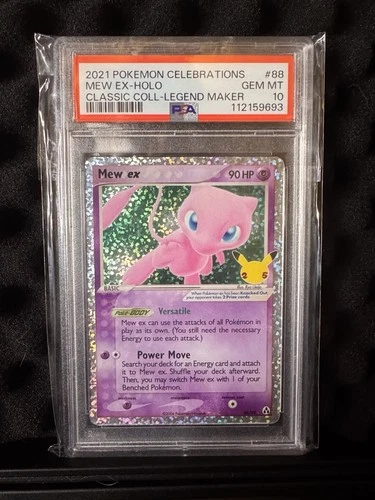 2021 POKEMON CELEBRATIONS CLASSIC COLLECTION #88 MEW EX-HOLO PSA 10