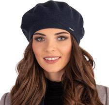 Invernale Berretto Elegante Da Donna in Lana E Viscosa Morbido E Caldo Stile Cla