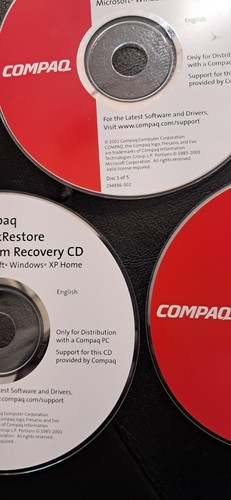 CD de récupération système Compaq QuickRestore 1,4,5 - MS Windows XP Home - Photo 2/4