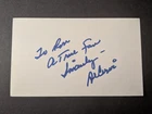 Al Cervi (d. 2009) Signed Index Card - Warriors, Syracuse Nationals, HOF