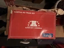 Mantua HO Scale NFL Train Set AFC Super Bowl Winners Complete Rare NFL Licensed