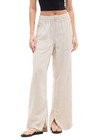 ATHLETA Retreat Linen Drawstring Wide Leg Pant XS Natural Undyed $95 851038 — photo 1