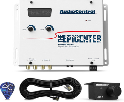 Epicenter Bass Processor Car Audio Subwoofer Enhancer Parabass Remote White