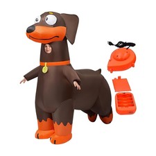 Blow Up Dachshund Costume Inflatable Dog Outfit Seasonal Blow Up advantage