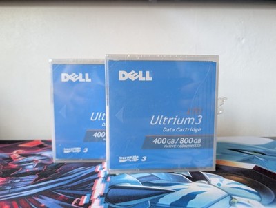 2er Set Dell LTO-3/Ultrium-3 Datenband/Kassette 400/800GB *Neu Versiegelt*