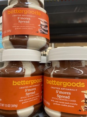3 Pack bettergoods S'mores Spread 13 oz Dessert Spread Chocolate Graham Crunch