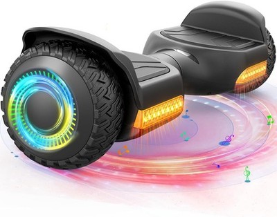 Gyroor G13 All Terrain Hoverboard Bluetooth LED Lights Open Box Tested