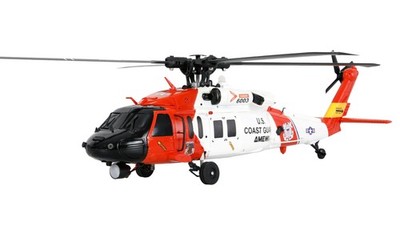 Amewi UH60 Black Hawk Coastguard RC Helikopter 6G/3D Brushless RTF Koffer