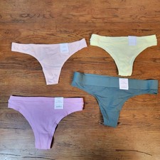  4 Auden Womens Small 4-6 Cotton Blend Thong Underwear Target S