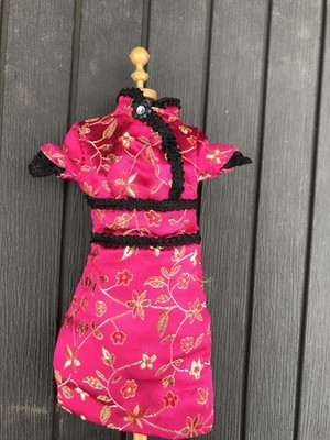 Qualitätspuppen rosa orientalisch chinesisches Outfit Fuchsia UK Verkäufer für Puppen