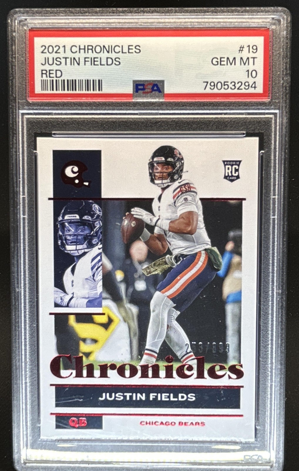 Justin Fields Panini Chronicles #19 Red
