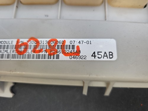 06-07 CARAVAN CHASSIS ECM BODY CONTROL BCM P04692245AB| 459 2N7 X27-964 - Picture 2 of 13